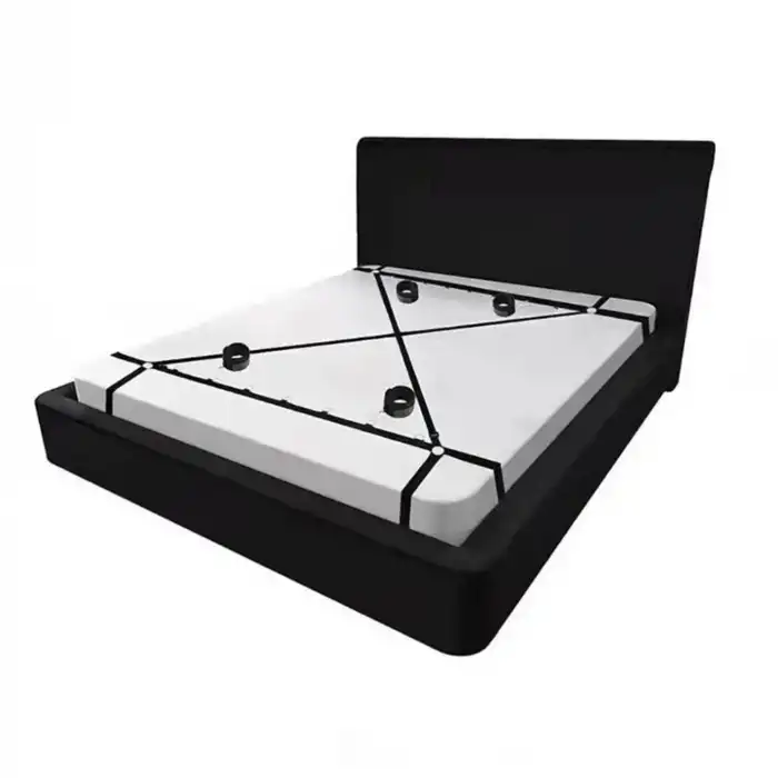 Yatak Bağlama Fantezi Kemeri Seti Siyah