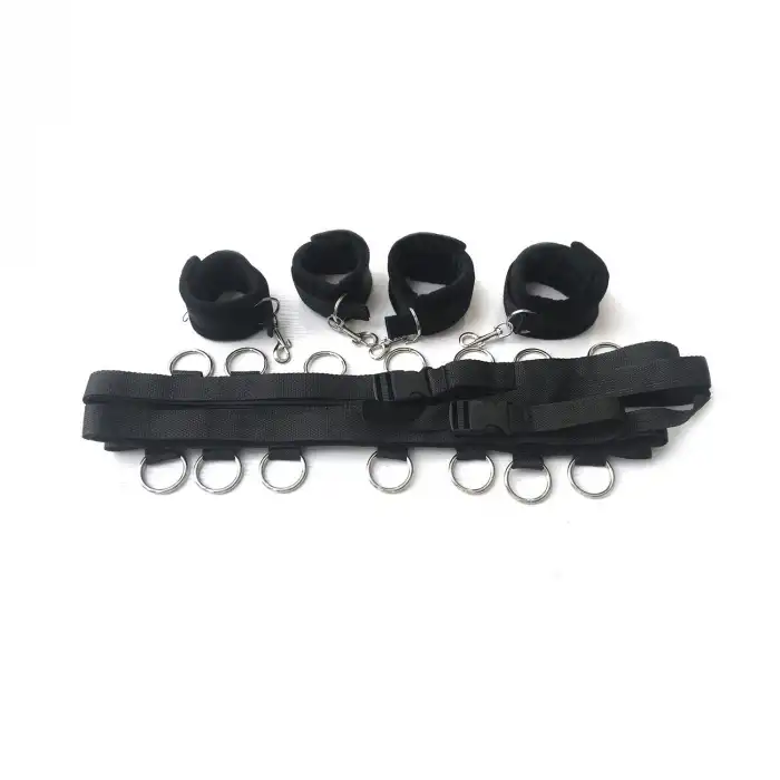 Yatak Bağlama Fantezi Kemeri Seti Siyah