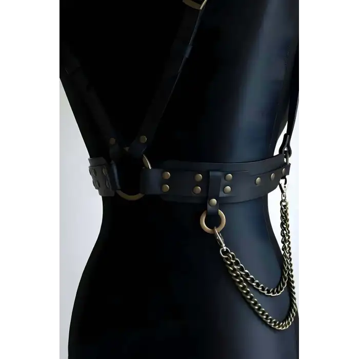 Zincir Detaylı Şık Tarz Kemer, Omuz ve Sırt Kemer - APFT908