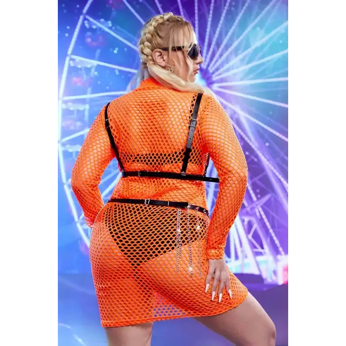 Zincirli Ayarlanabilir Şık Deri Harness Takım - APFT931