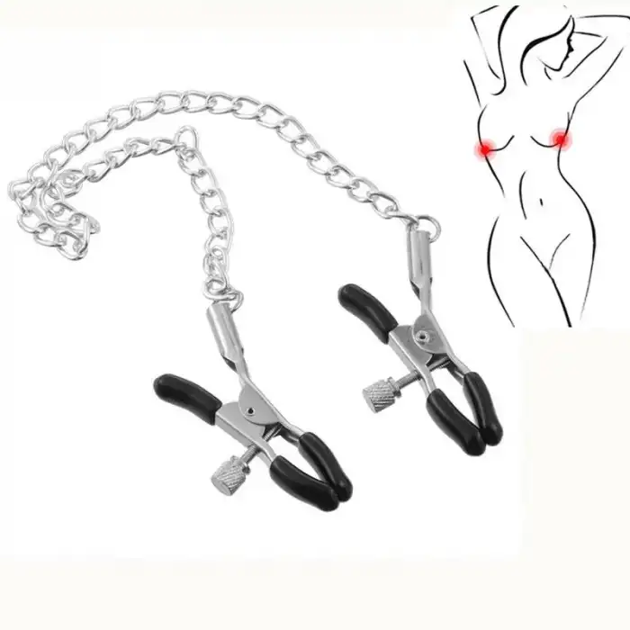 Zincirli Göğüs Ucu Mandalı