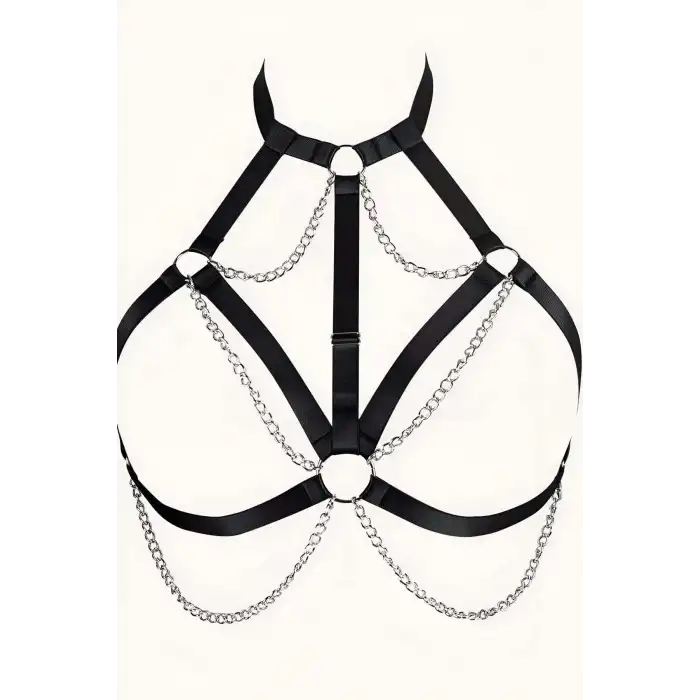 Zincirli Lastik Göğüs Harness - APFT818