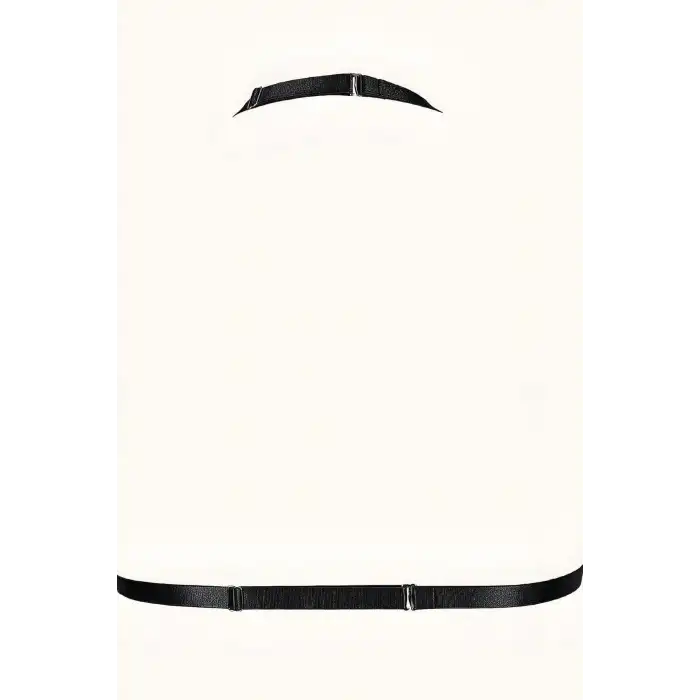 Zincirli Lastik Seksi Göğüs Harness - APFT805