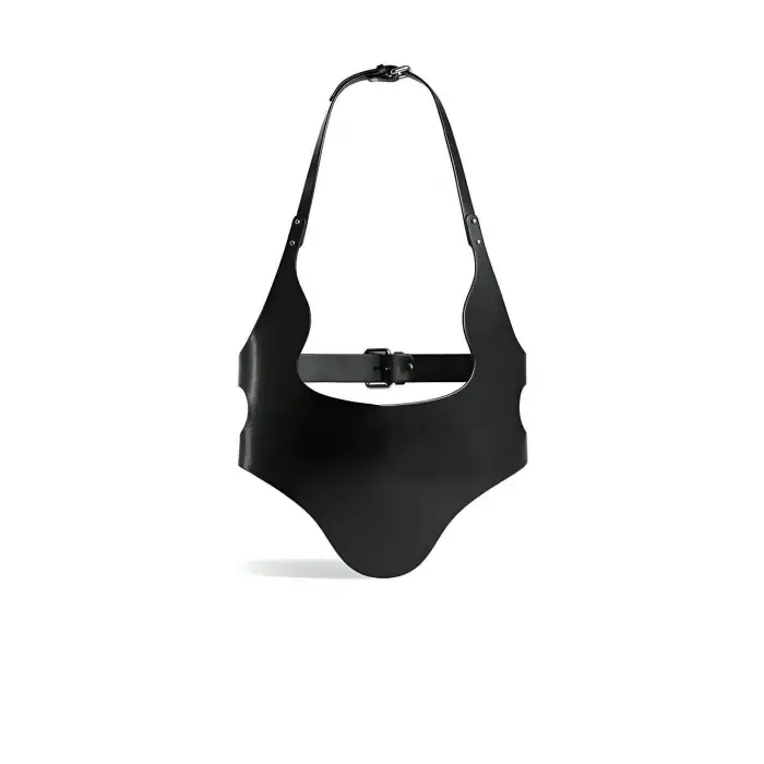 Zincirli Maske Detaylı Şık Korse Kemer, Şık Deri Kemer - APFT1136