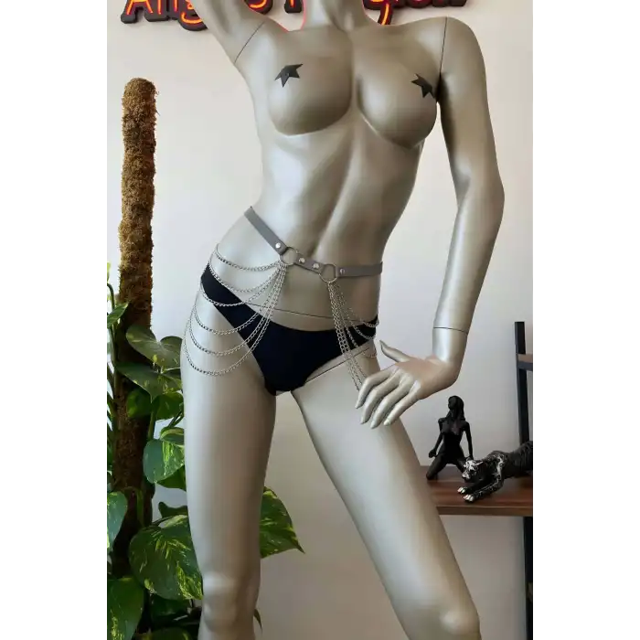 Zincirli ve Reflektörlü Harness Bel Kemeri - APFT391