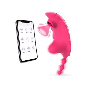 Akıllı Uygulama Kontrollü Çift Fonksiyonlu Titreşimli Vakumlu Klitoris Vibratör