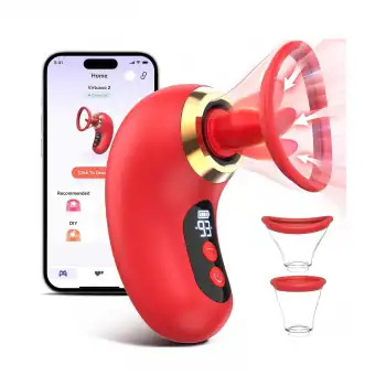 APP Kontrollü Emişli Ve Dilli Vibratör – Dijital Ekranlı, Sessiz, Su Geçirmez