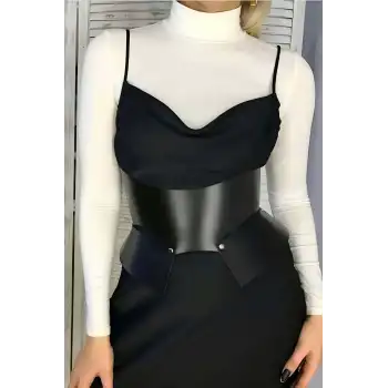 Arkadan 2 Tokalı Şık Deri Kemer - APFT611