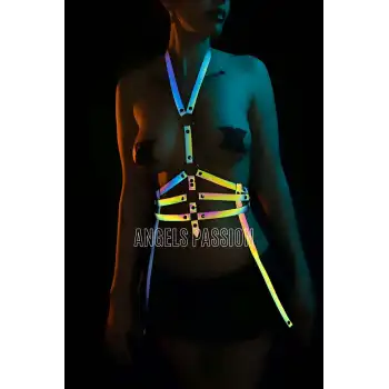 Bayan Fantazi İç Giyim Jartiyer Harness - Özel Tasarım İç Giyim - APFT16