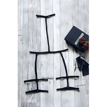 Bel - Boyun ve Bacaktan Bağlamalı Harness Jartiyer - APFT150