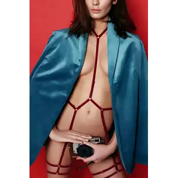 Boyun Bel Detaylı Jartiyer Harness - APFT150