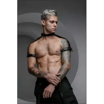 Boyun - Pazu ve Omuz Detaylı Şık Erkek Harness - APFTM171