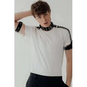 Boyun - Pazu ve Omuz Detaylı Şık Erkek Harness - APFTM90