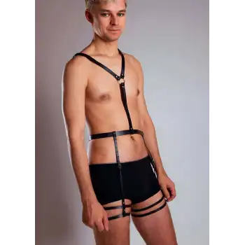 Boyundan Bağlamalı Seksi Erkek Fantazi Jartiyer - APFTM42