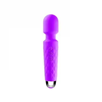 Bükülebilir Başlıklı Wand Vibratör Mor