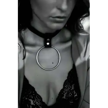 Büyük Halka Detaylı Şık Choker - APFT400