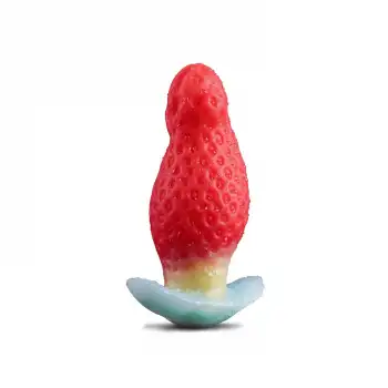 Çilek Tasarımlı Silikon Anal Plug Küçük – Renkli, Eğlenceli ve Konforlu Deneyim