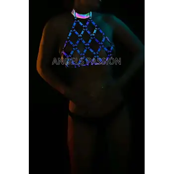 Dansçı Kıyafetleri - Karanlıkta Işıkla Parlayan Büstiyer - APFT443