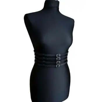 Deri Bayan Deri Dört Sırakı Bel Kemer - APFT910