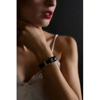 Deri Bileklik, Şık 1 cm Deri Bileklik - APFT1092