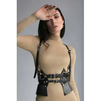 Deri Elbise Kemeri, T-Shirt Üzeri Kemer, Şık Deri Kemer - APFT1083