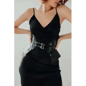 Deri Elbise Üzeri Kemer, Şık Elbise Kemeri - APFT1010