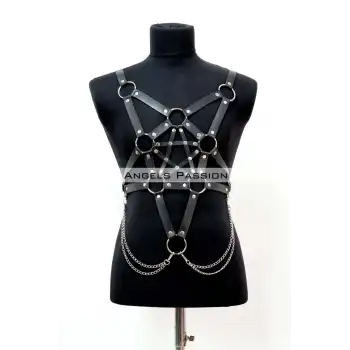 Deri Erkek Fantezi Giyim, Erkek Clubwear, Erkek Partywear - APFTM223