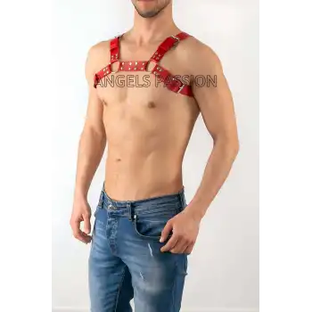 Deri Erkek Göğüs Harness, Fantazi Erkek İç Giyim - APFTM8