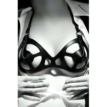 Deri Fantazi Sütyen, Göğüs Harness - APFT1155