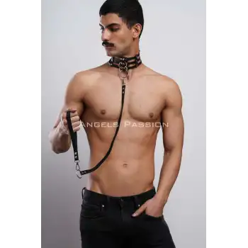 Erkek Choker - Tasma Set, Choker Harness Takım, Erkek Partywear - APFTM53