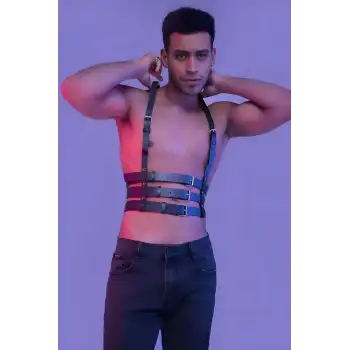 Erkek Dansçı Kostümü, Clubwear, Techno Party Giyim - APFTM17