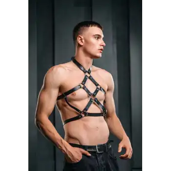 Erkek Deri Göğüs Harness, Erkek Fantazi Giyim, Erkek Parti Giyim - APFTM230