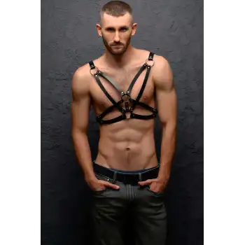 Erkek Göğüs Üzeri Deri Harness - APFTM104