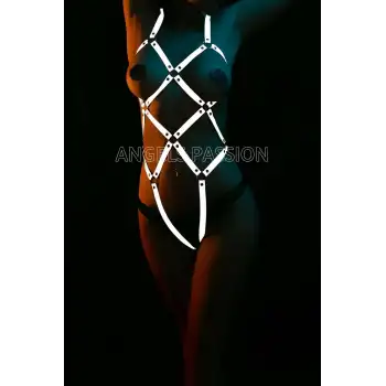 Erotik İç Giyim Reflektörlü Harness - APFT368