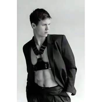 Fantazi Erkek Deri Göğüs Harness - APFTM120