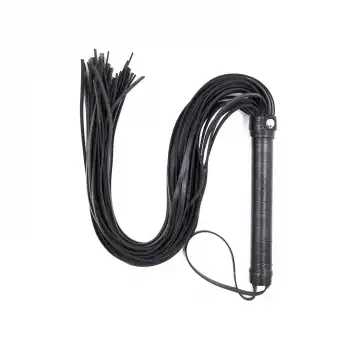 Fantezi Deri Kırbac Siyah