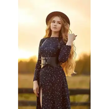 Göğüs Altı Detaylı Şık Elbise Kemeri - APFT612