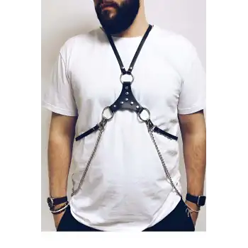 Göğüs Üç.gen Detaylı Erkek Erotik Giyim - APFTM28