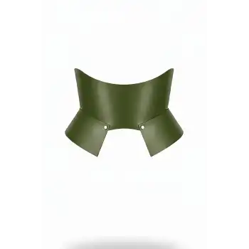 Haki Deri Geniş Kadın Kemeri, Korse Deri Kemer - APFT611