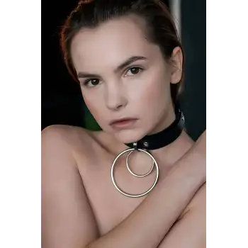 İki Halkalı Fantezi Deri Tasma - APFT264