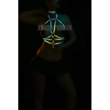 Kadın İç Giyim - Reflektörlü Bayan İç Giyim Göğüs Harness - APFT27