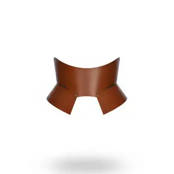 Kahverengi Deri Geniş Kadın Kemeri, Korse Deri Kemer - APFT611