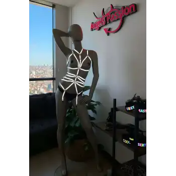 Karanlıkta Parlayan Fantazi Giyim Harness - APFT262