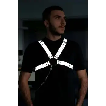 Karanlıkta Parlayan Reflektörlü Erkek Göğüs Kemer - APFTM95