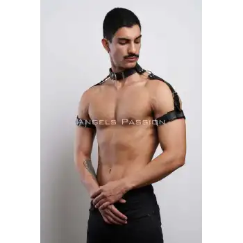 Kol - Boyun - ve Omuz Detaylı Şık Erkek Harness, Erkek Partywear - APFTM90