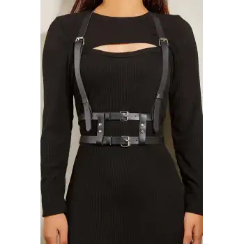 Omuzdan Askılı Delden İki Sıralı Kemer Harness - APFT941