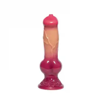 Pembe Tilki Realistik Köpek Dildo 18 cm