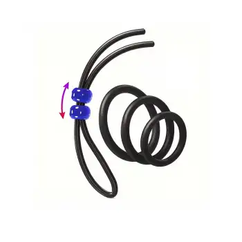 Penis Halkası Seti 4’lü Siyah