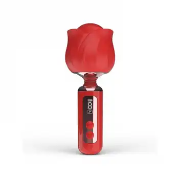 Rose Vibratör – 360° Döner Başlıklı, Sessiz ve Su Geçirmez, Dijital Ekranlı