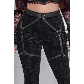 Seksi Deri Jartiyer Harness - APFT956